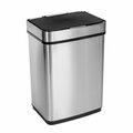 Honey-Can-Do Honey Can Do  13.2 gal Silver Stainless Steel Touchless Sensor Trash Can 6028608